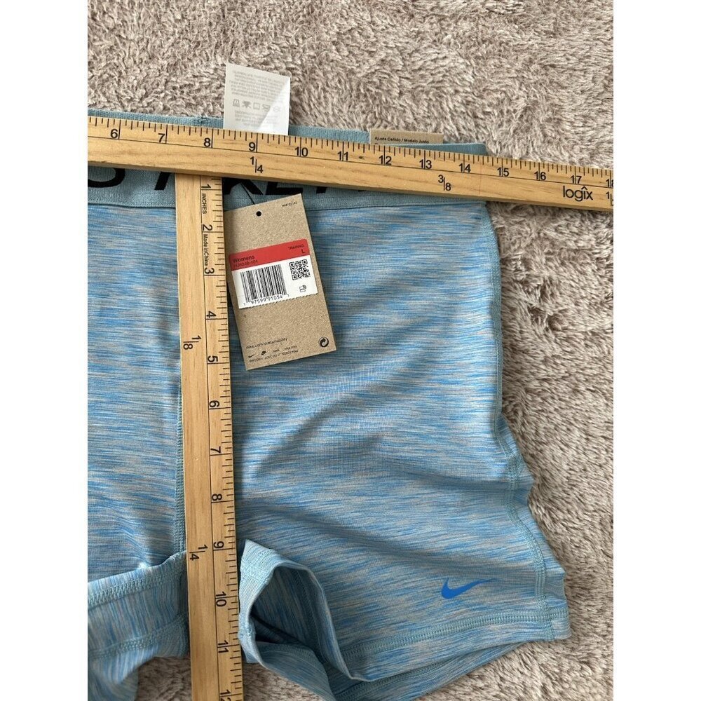 Nike Women's Pro 3" Space Dye Dri-Fit Compression Shorts HJ6348-464 - Picture 11 of 14